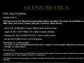 Glenn Branca Official Website